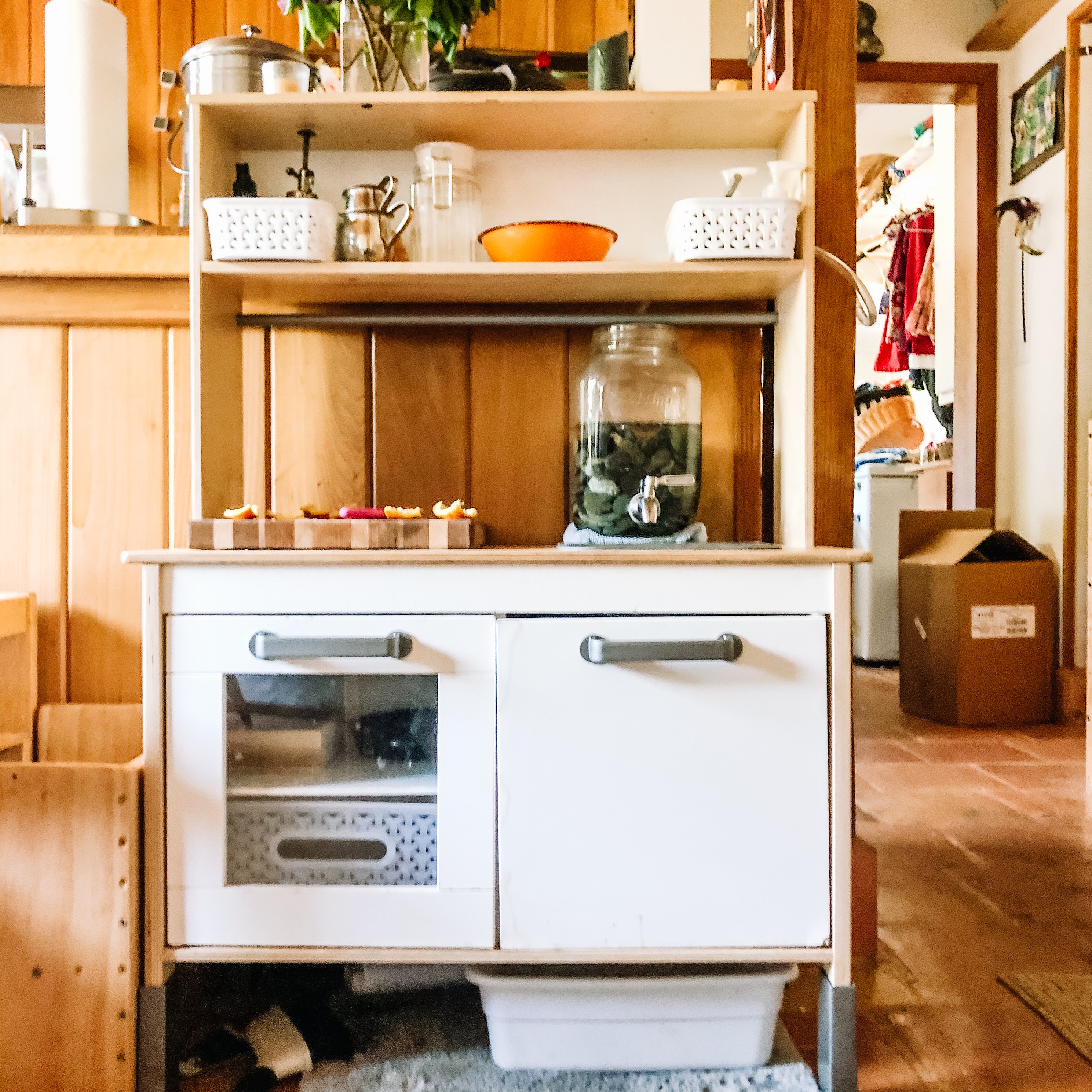 DIY Functional Play Kitchen Sink